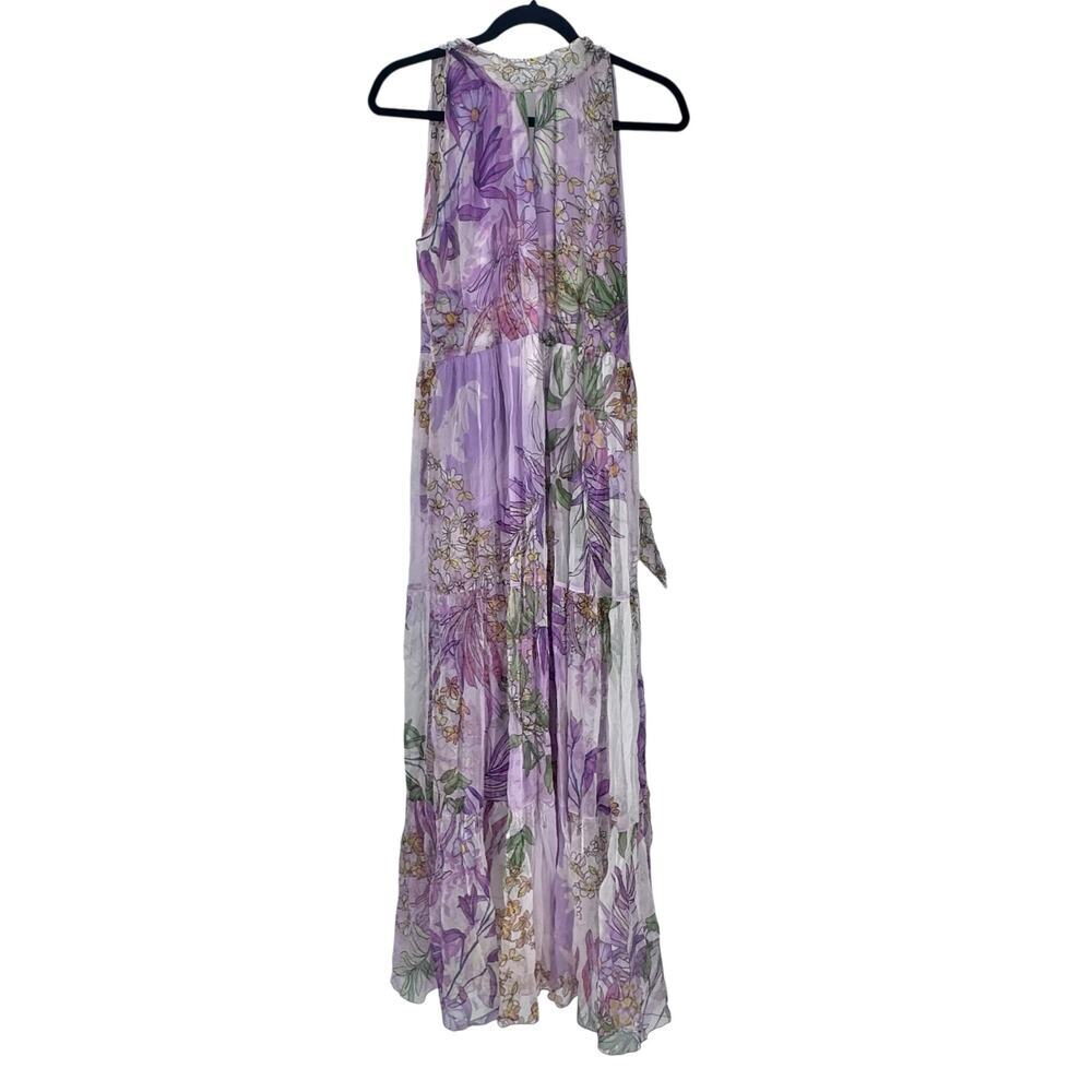 Johnny Was Women's Riona Halter Maxi Dress Sleeveless Purple Size Medium NWT - Picture 8 of 15